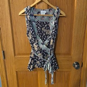 HD in Paris printed wrap top